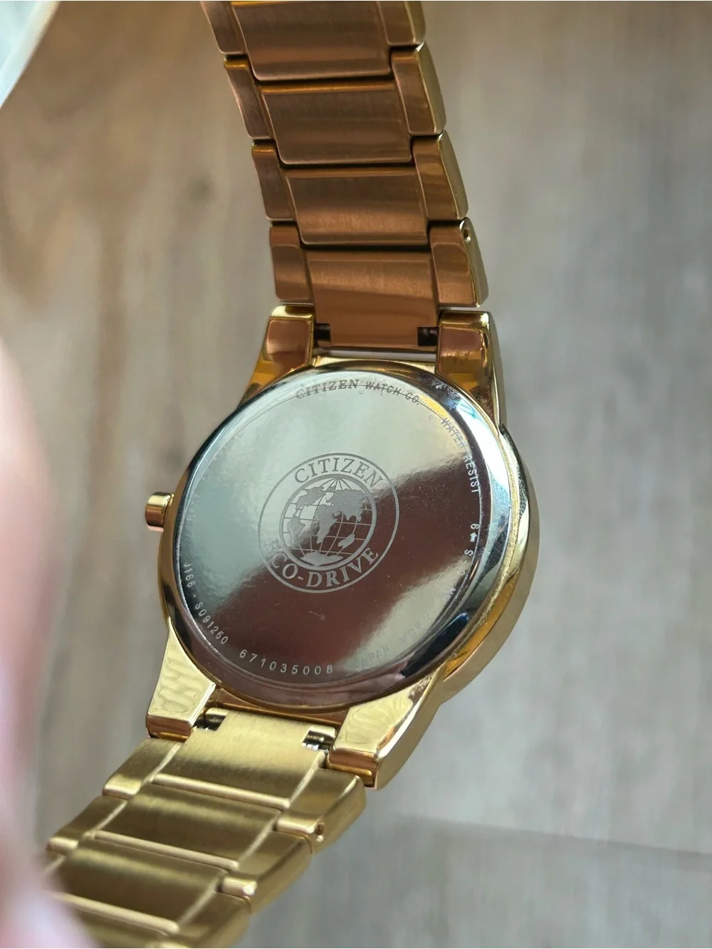 Citizen Men’s Eco-Drive Axiom Diamond Accent Gold Tone Watch